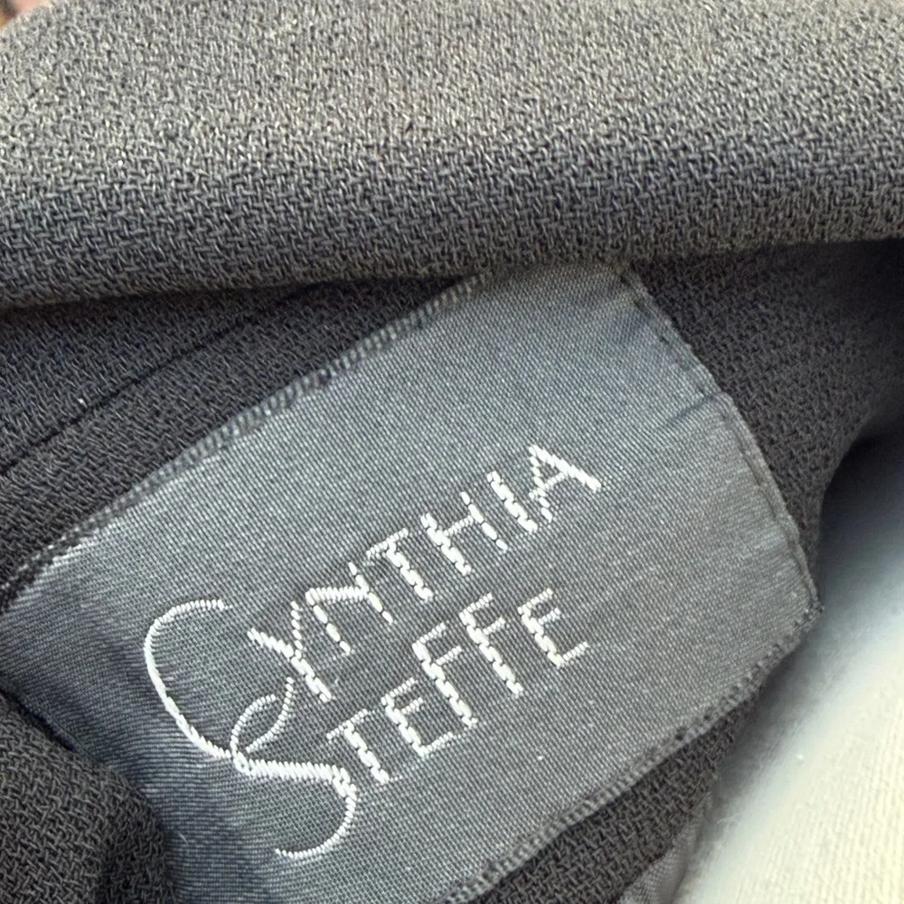 Cynthia Steffe Black Tailored Button-Front Blazer size 4 - Picture 7 of 9